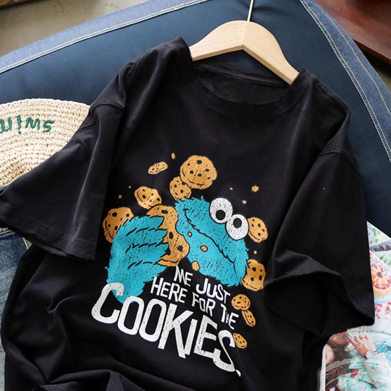 NRVP Áo Thun Cotton Tay Ngắn Cổ Tròn Thời Trang Mùa Hè Phong Cách Hàn Quốc Cho Nữ