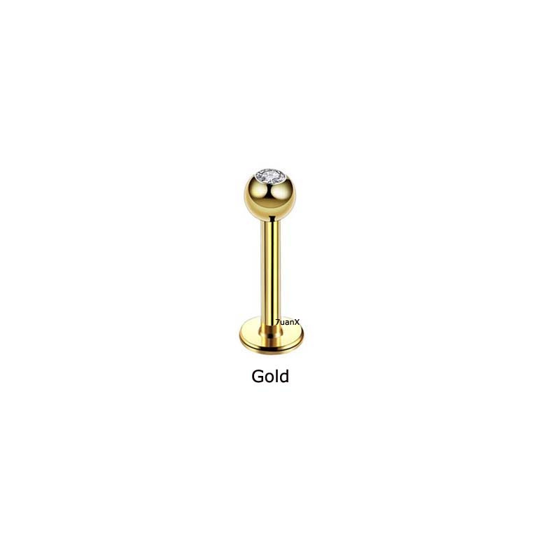 1 Khuyên xỏ trang trí cơ thể bằng thép không gỉ 16 gauge