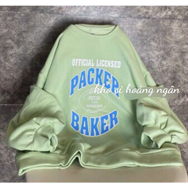 Áo Sweater Form Rộng Unisex Tay Bồng Nam Nữ, Áo Sweater Packer Chất Nỉ Hàn Xuất Dư Dày, Màu Siêu Độc Lạ
