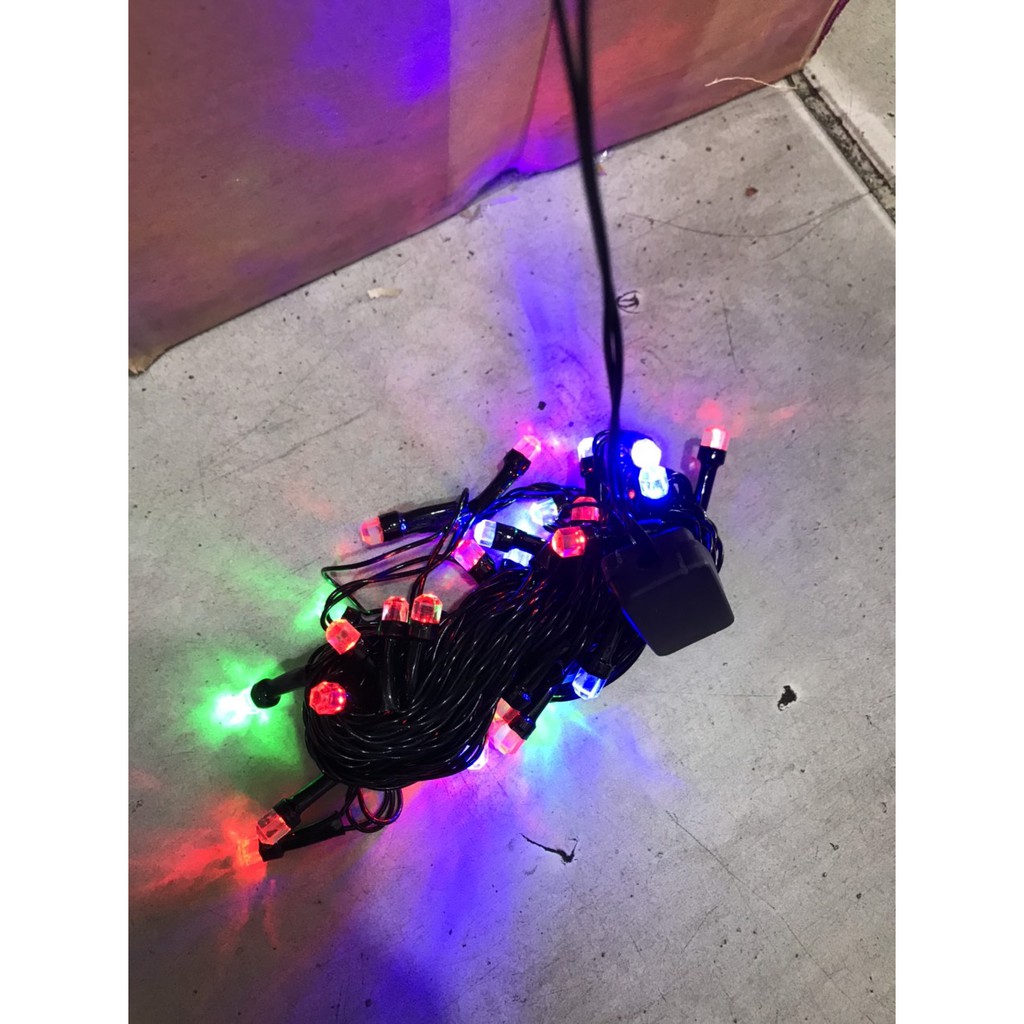 ✅Dây đèn Led lục giác dài 10m nhấp nháy nhiều màu dùng trang trí Sân Vườn, Gia Đình, Quán, Noel✅