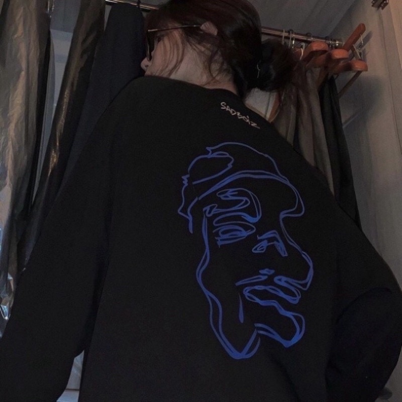 Áo thun dài tay Sadboiz Story form rộng unisex vải cotton logo thêu full tag, áo sweater nam nữ phong cách Ulzzang