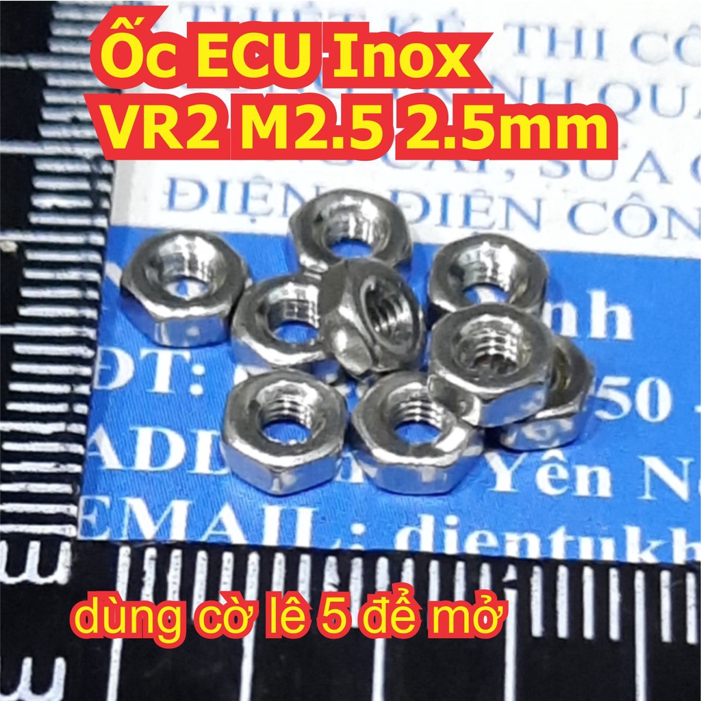 Ốc, ECU Tán inox inoc các loại VR2 ~ VR8 M2 M3 M4 M5 M6 M8 (giá cho gói 100 cái) kde0423