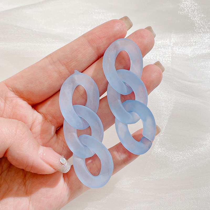 Khuyên Tai Đính Đá Xanh Dương Thiết Kế Mới Cao Cấp Thời Trang Mùa Hè Dành Cho Nữ 2022