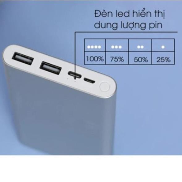 $ Sạc dự phòng Xiaomi gen 3 20000mAh/10000mAh, Redmi cổng USB, type C Fast Charge Power Bank $