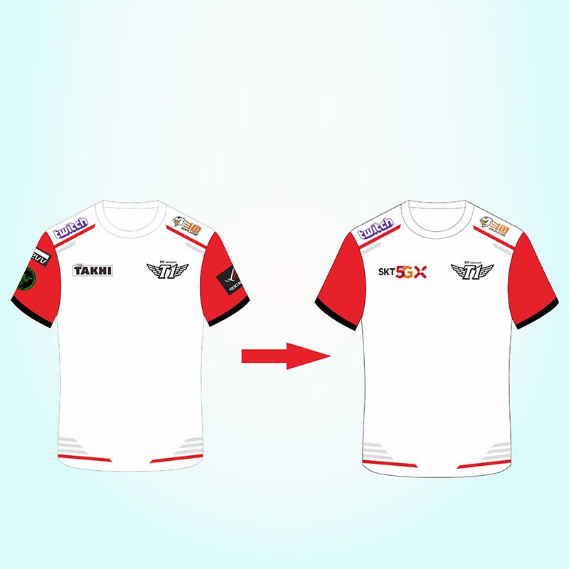 [HÀNG ORDER] ÁO ĐẤU SKT T1 LOL GIẢI LCK 2019 (CÓ THỂ IN TÊN TÙY CHỈNH)