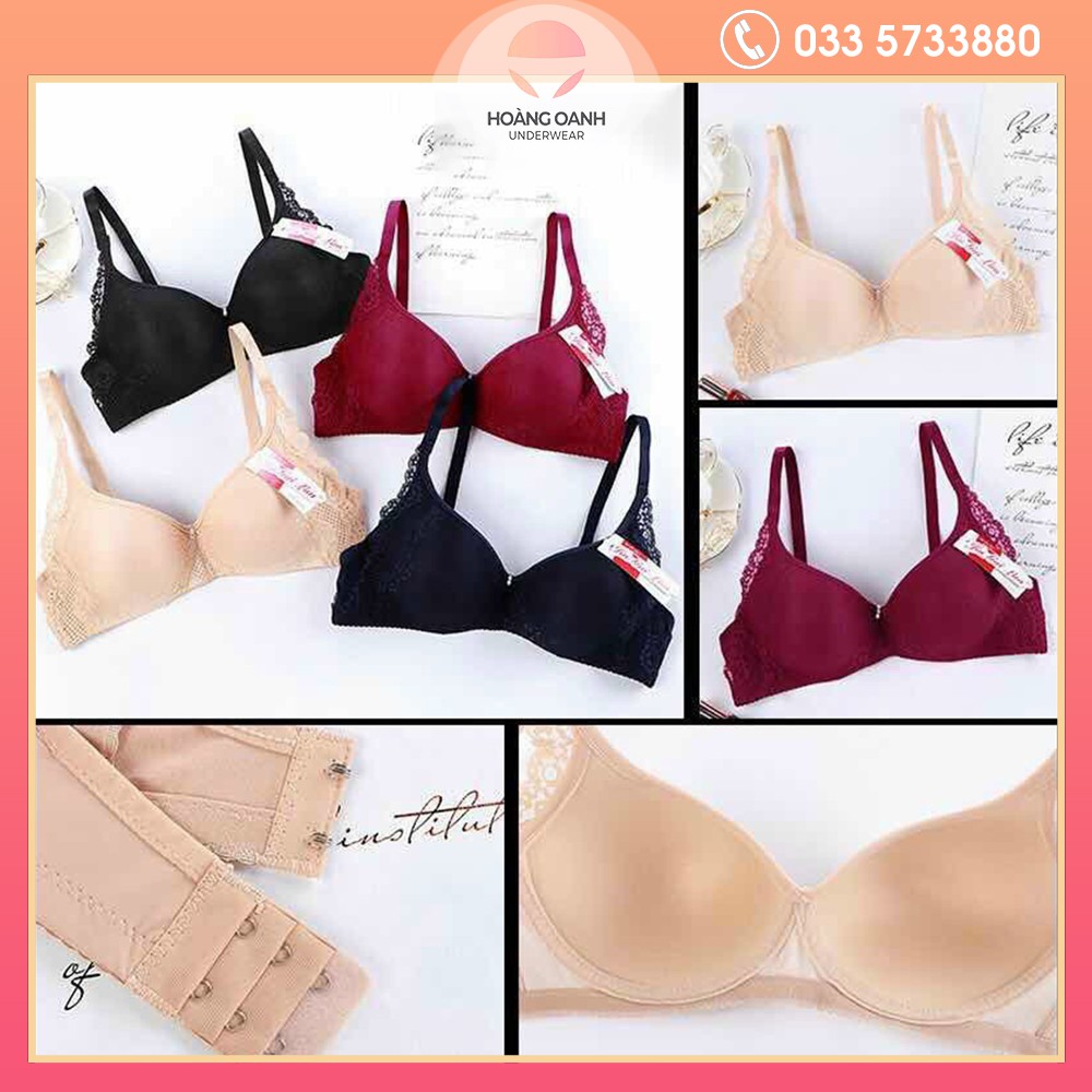 Áo lót mút mỏng Hoàng Oanh Underwear, áo ngực đúc su không gọng mã 0066