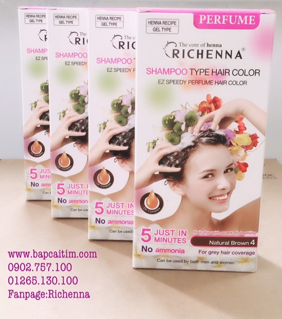 Thuốc nhuộm tóc thảo dược Richenna mẫu mới 2019 | BigBuy360 - bigbuy360.vn
