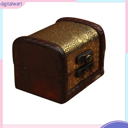 Hộp đựng trang sức bằng gỗ họa tiết hoa phong cách vintage sang trọng