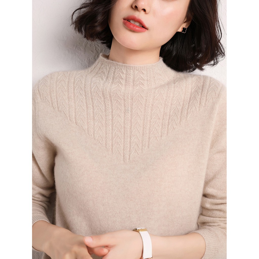 [CÓ SẴN-HÀNG LOẠI 1] ÁO LEN LÔNG THỎ NỮ TAY DÀI PHONG CÁCH HÀN QUỐC | BigBuy360 - bigbuy360.vn