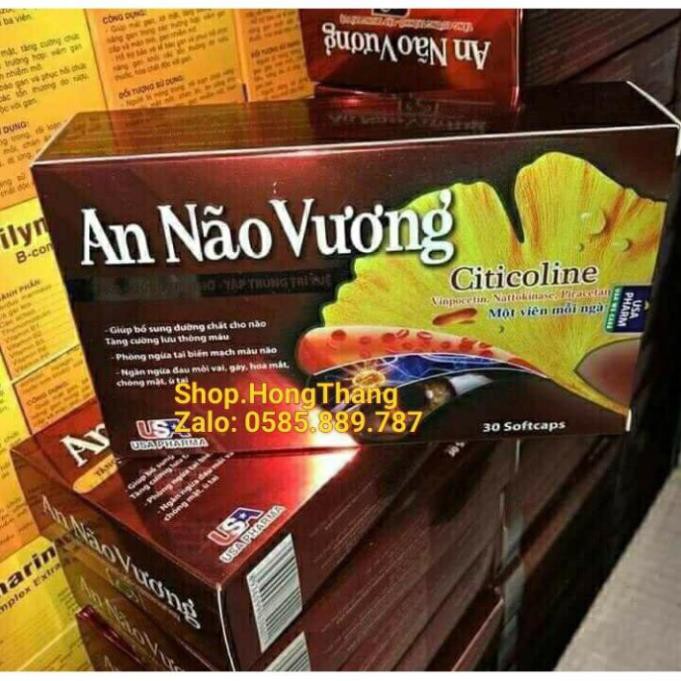 An Não Vương viên uống hoạt huyết dưỡng não, tăng cường lưu thông máu, giảm đau đầu chóng mặt, buồn nôn