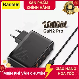 Sạc nhanh baseus gan 2 pro 100w 4 cổng sạc nhanh qc3.0 qc4.0 cho laptop, table, , samsung- hshop