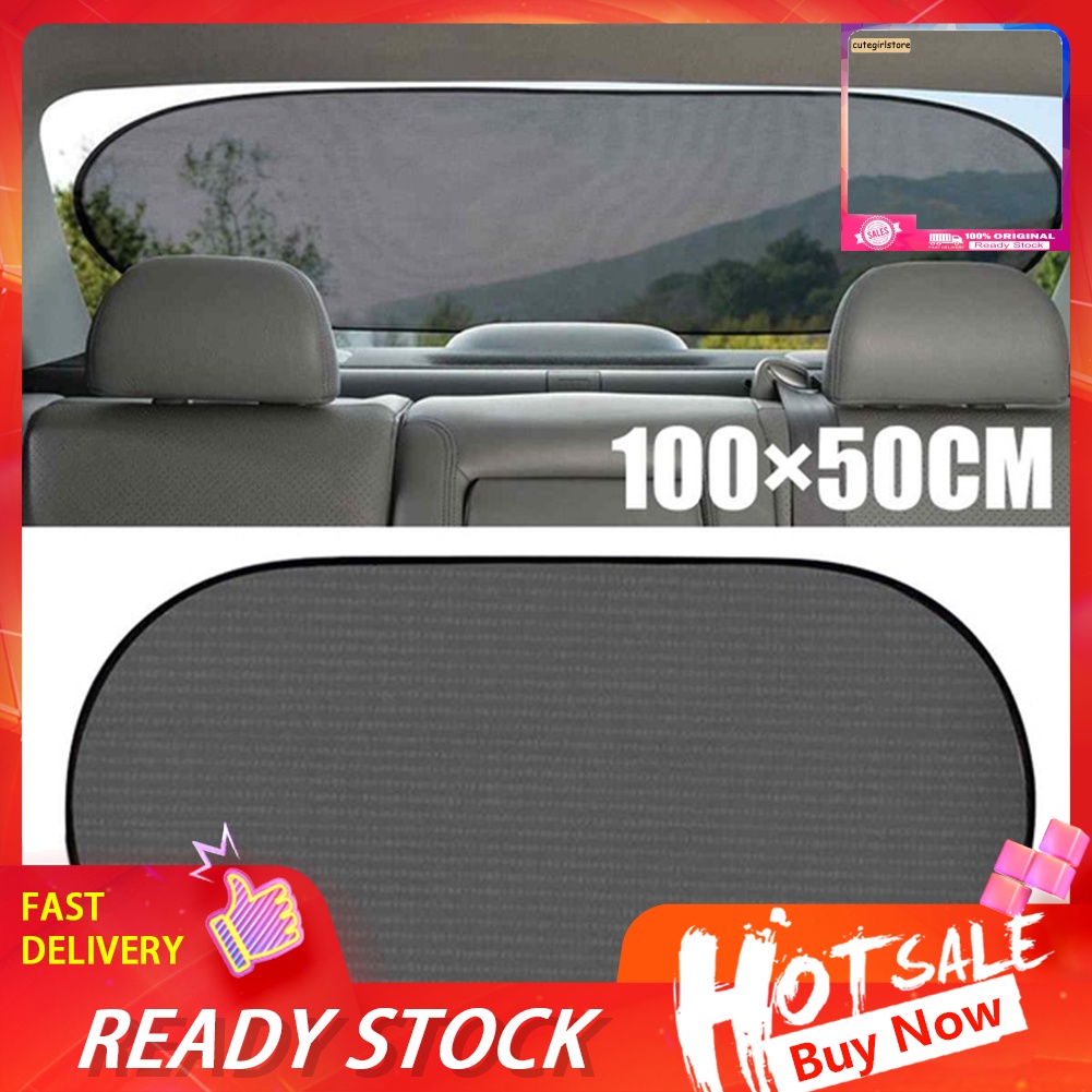 Tấm Lưới Chống Nắng / Tia Uv Cho Cửa Sổ Xe Hơi Kích Thước 100x50cm Ốp