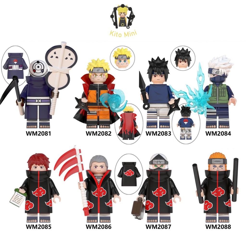 Lego Minifigures Lắp Ráp Mô Hình Nhân Vật Truyện Tranh Hoạt Hình Naruto Nhiều Mẫu WM6105