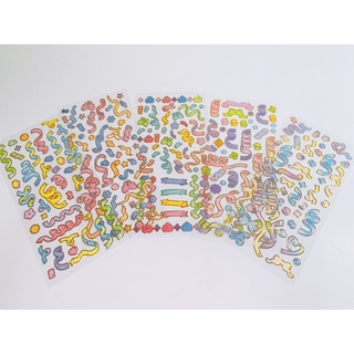 [CÓ SẴN] STICKERS CONFETTI TRANG TRÍ - DAISO HÀN QUỐC