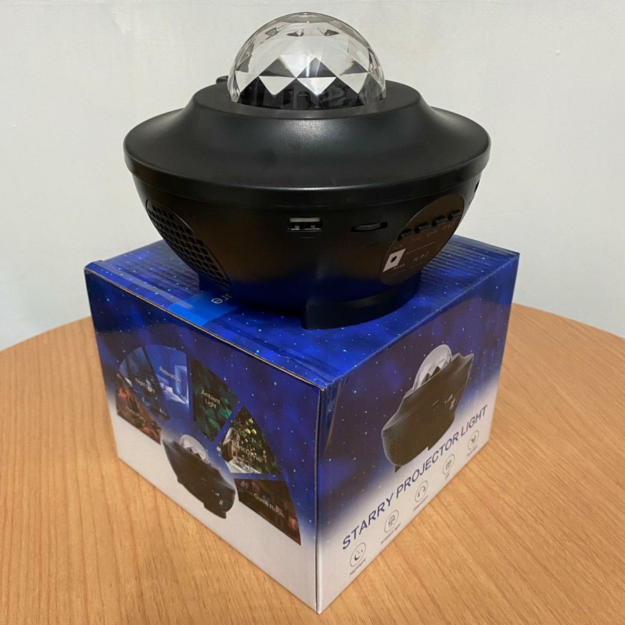 Combo Loa Đèn Chiếu Sao Galaxy Phi Hành Gia Trăng Thiên Hà Trần Nhà Phòng Ngủ Decor Có điều khiển theo nhạc mini