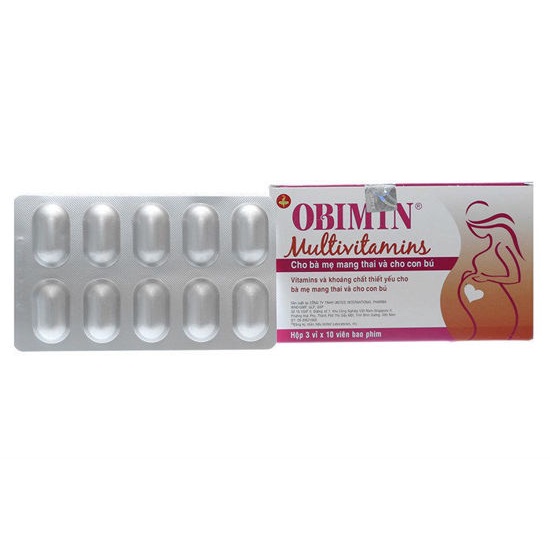 OBIMIN MULTIVITAMINS - VITAMIN TỔNG HỢP CHO PHỤ NỮ MANG THAI VÀ CHO CON BÚ