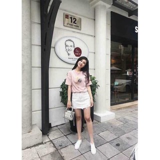 Chân Váy Jean Xước Rách Thời Trang Vnxk