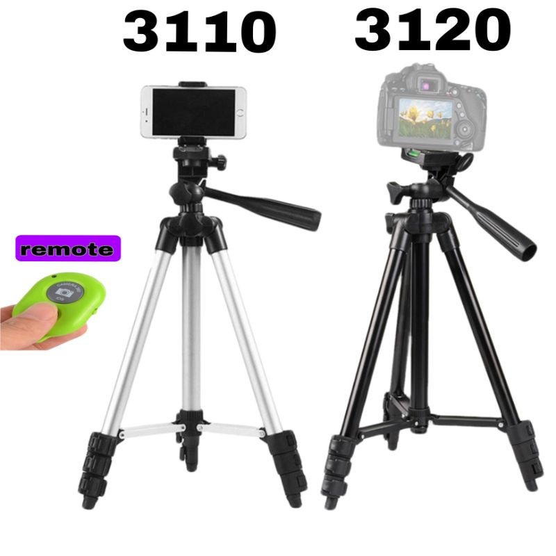 già đỡ tripod 3120 có remote điều khiển chụp hình
