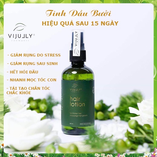 Xịt Bưởi ViJully Chính Hãng - Kích Mọc Tóc - Làm Dày Dài Mái Tóc