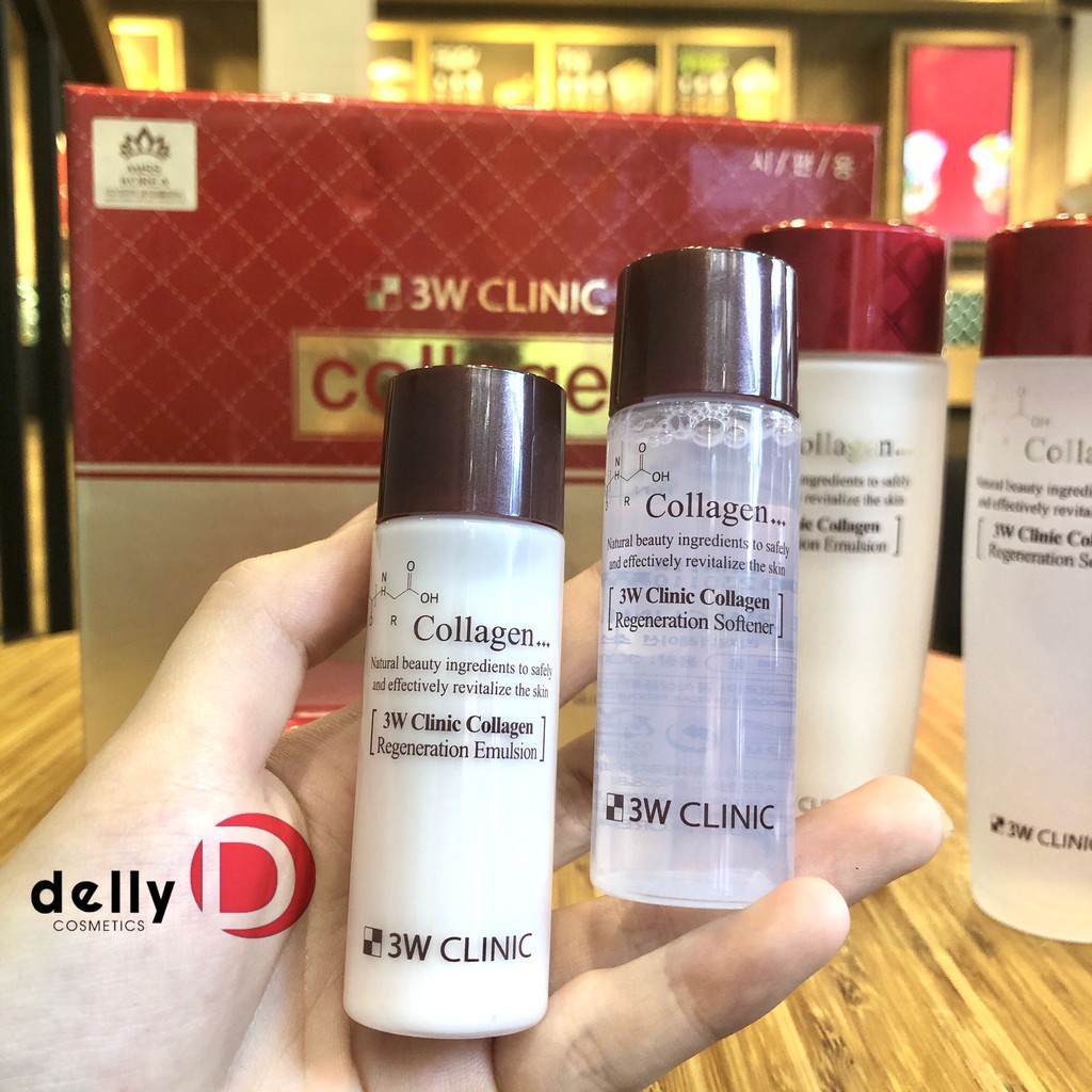 Kem dưỡng da 3W Clinic bổ sung Collagen trẻ hóa da cấp tốc  hàng nhập khẩu Hàn Quốc