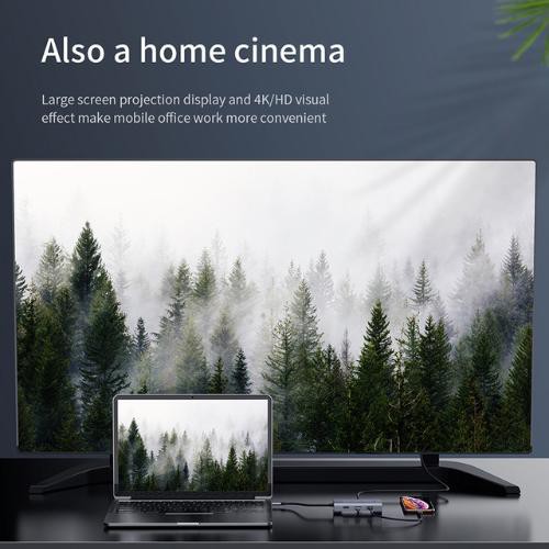 Bộ HUB Tỏa Nhiệt 7 Trong 1 Với Đầu Vào Tye C Truyền Tải Dữ Liệu Nhanh Chóng Cho Macbook Huawei Mate 20 Pro Samsung S9 10 | BigBuy360 - bigbuy360.vn