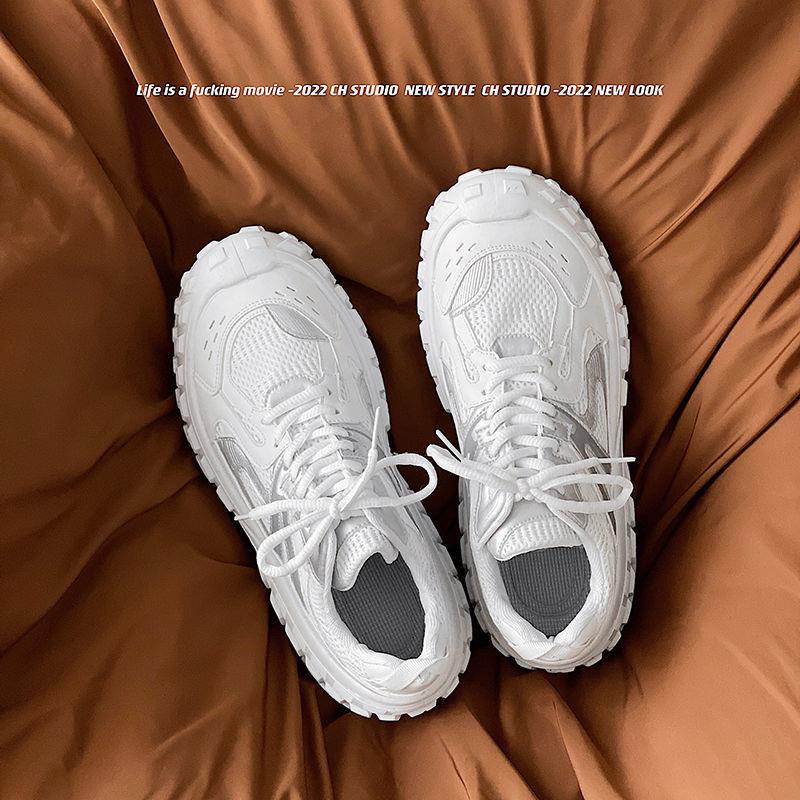 Giày Thể Thao Đế Dày Tăng Chiều Cao Phối Lưới Thoáng Khí Thời Trang Mùa Hè 2022 Mới Cho Nam