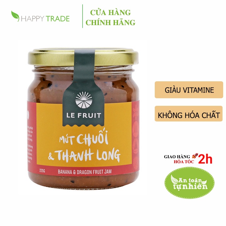 [Mã BMBAU50 giảm 7% đơn 99K] Mứt Chuối Và Thanh Long Le Fruit (225g)