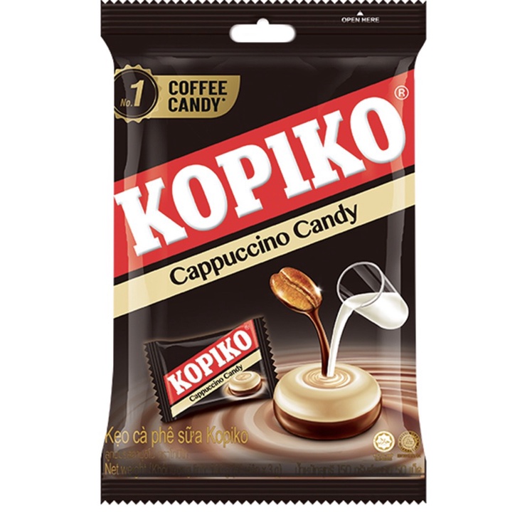 KẸO CÀ PHÊ SỮA VÀ VỊ CÀ PHÊ KOPIKO 150G