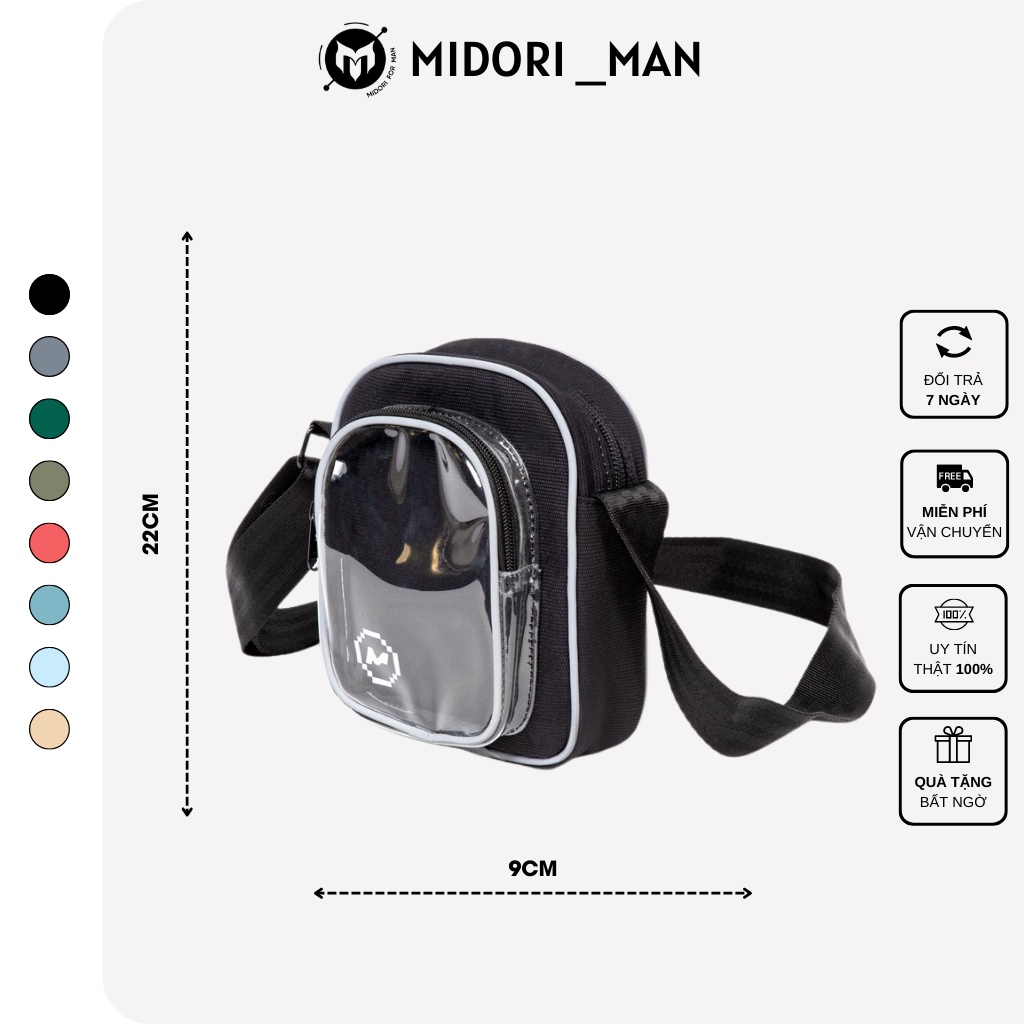Túi Đeo Chéo Mini Nam Local Brand Midori For Man
