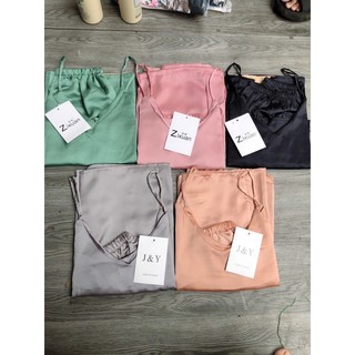 [FREESHIP - HÀNG LOẠI 1] BỘ NGỦ LỤA SATIN 2 DÂY 5 MÀU SIÊU ĐẸP