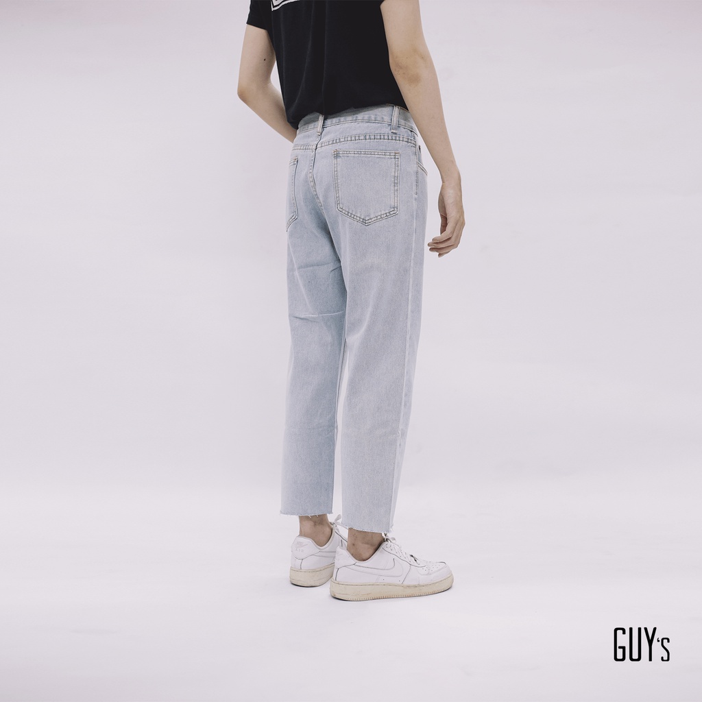Jeans tua rua GUY's Closet, Chất liệu mềm mại, Bền màu, Gấu quần tua rua trẻ trung