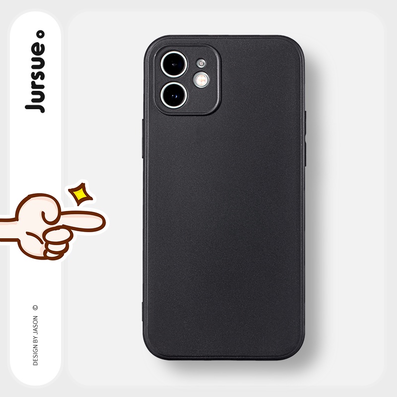 Ốp lưng JURSUE silicon mềm chống bẩn cho iPhone 13 12 11 Pro Max SE 2020 X XR XS ip 8 7 6 6S Plus Y324