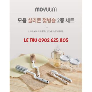 Cọ rửa bình sữa silicon 100% moyuum - korea
