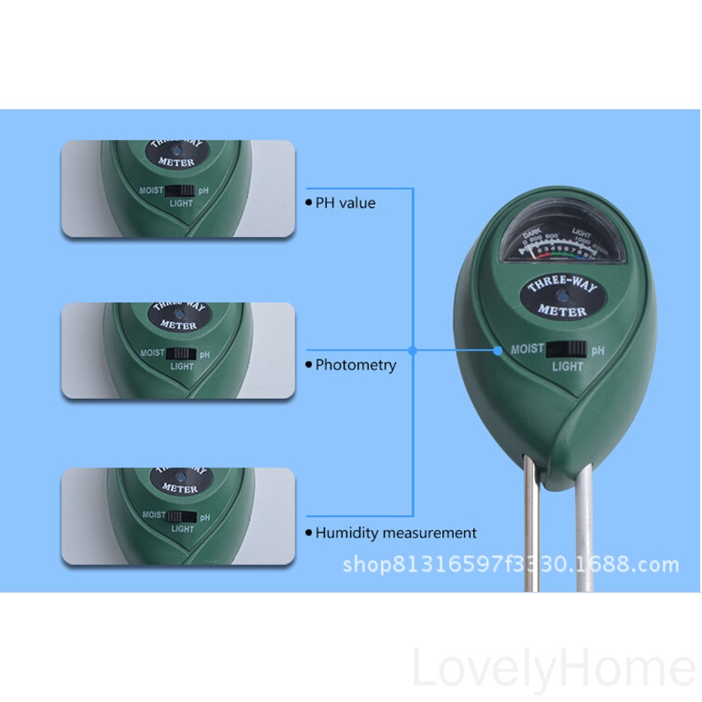Thiết Bị Đo Độ Ẩm / Độ Ph Của Đất 3 Trong 1 Đa Năng