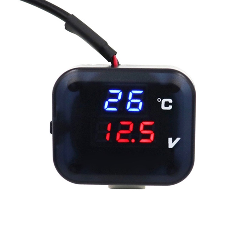 Cổng Sạc USB Hiển Thị Nhiệt Độ / Điện Áp 3 Trong 1 Cho Xe Máy