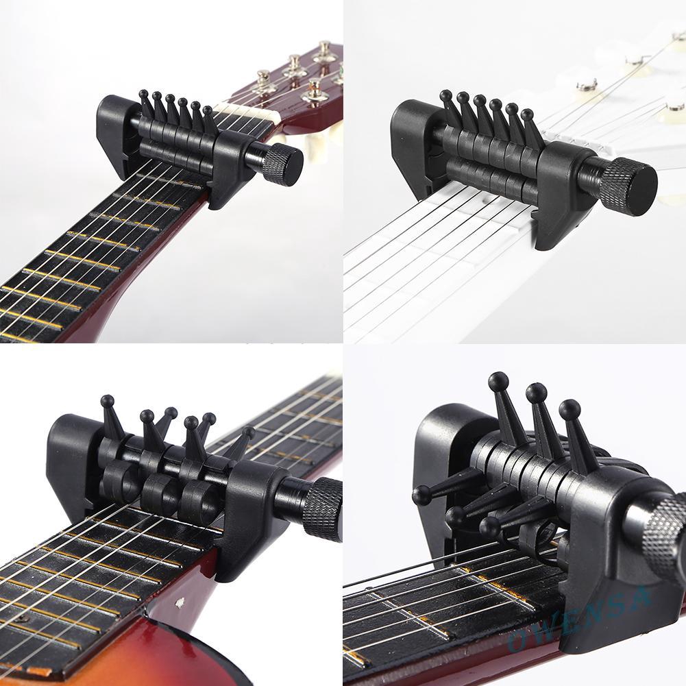 『ow#Multifunction WA-20 Acoustic Capo Tuning Spider Chords Quick Change Clamp☆