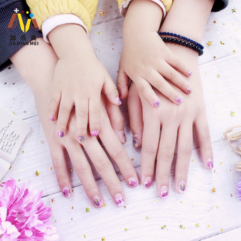 Hình dán móng tay kỳ lân dễ thương không độc hại cho trẻ em
