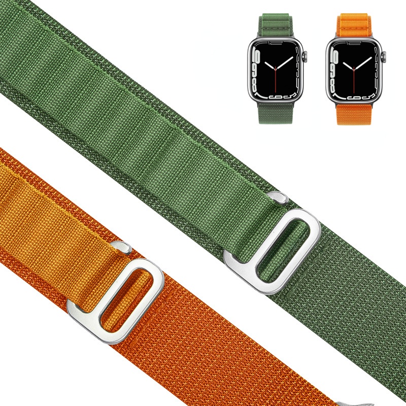 Mới! Dây Đeo Nylon 8 Alpine Cho Đồng Hồ Thông Minh Apple Watch Ultra 49mm 45mm 41mm 44mm 40mm 42mm 8 7 6 5 4 SE 3 Correa