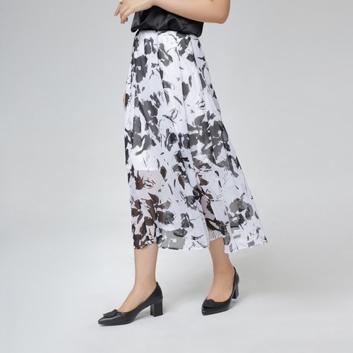 Chân váy Monde Point MPWA0616211 hoa văn đen | BigBuy360 - bigbuy360.vn