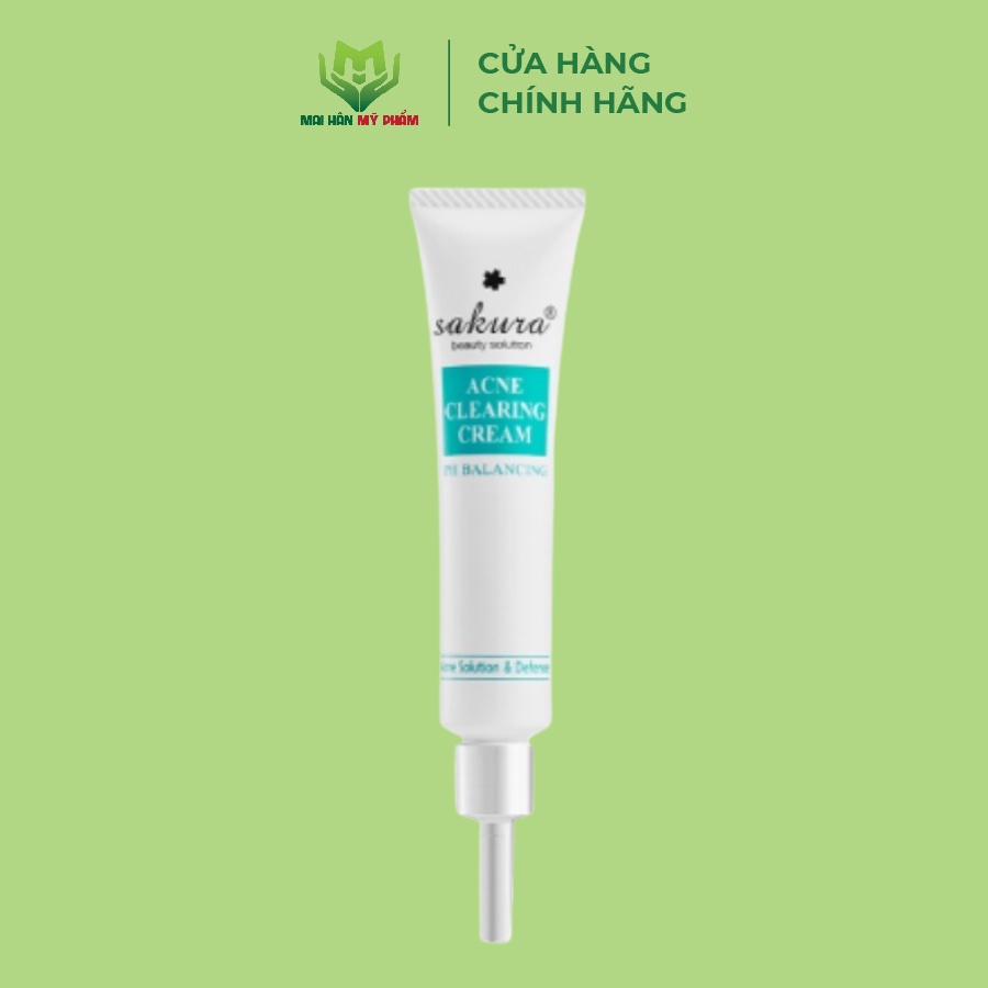 Kem làm giảm và ngừa mụn Sakura Acne Clearing Cream 25g - Mỹ Phẩm Mai Hân
