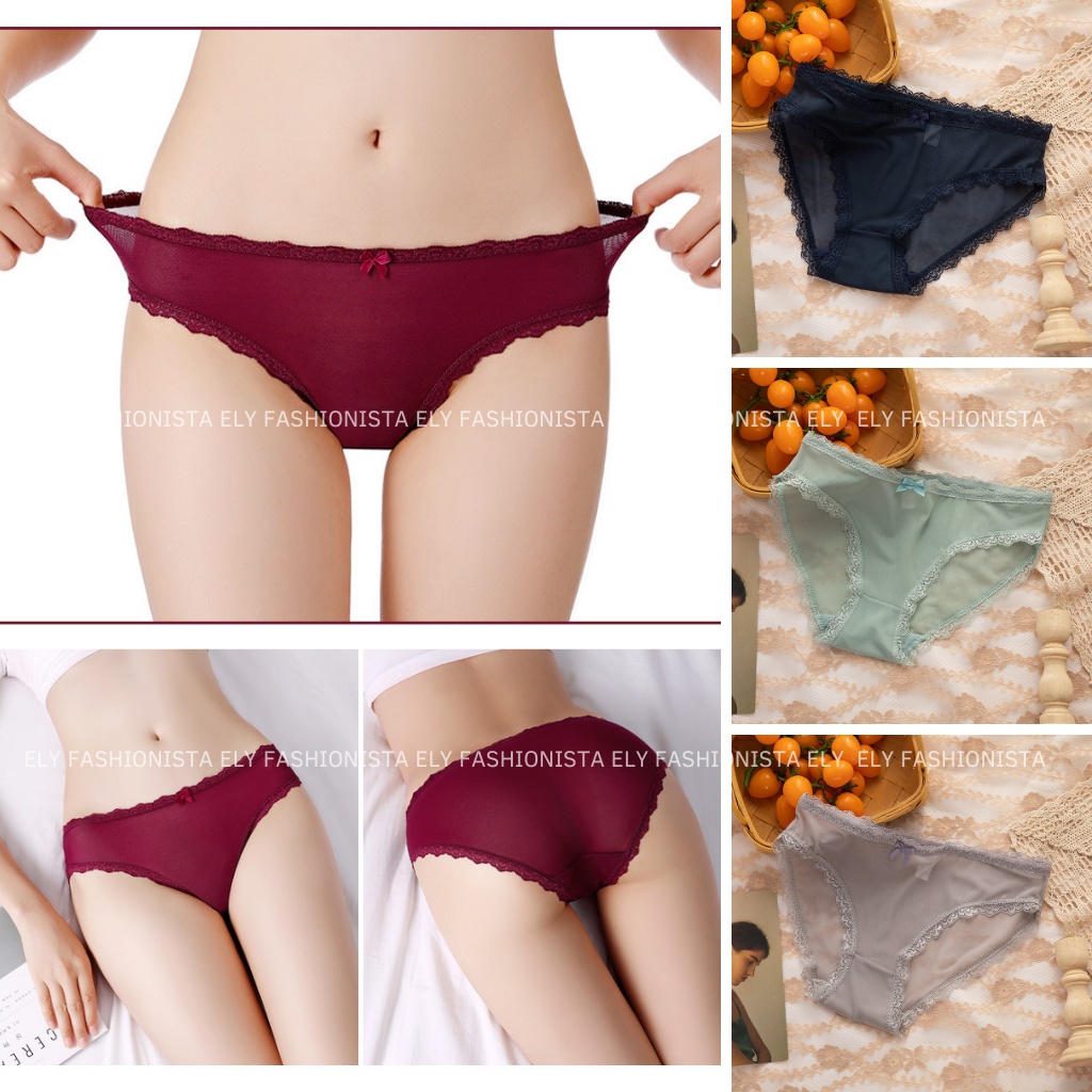Quần lót nữ gợi cảm siêu mỏng ôm dáng không tạo hằn sexy quyến rũ nhiều màu đẹp, quần lót ren cao cấp ELY199