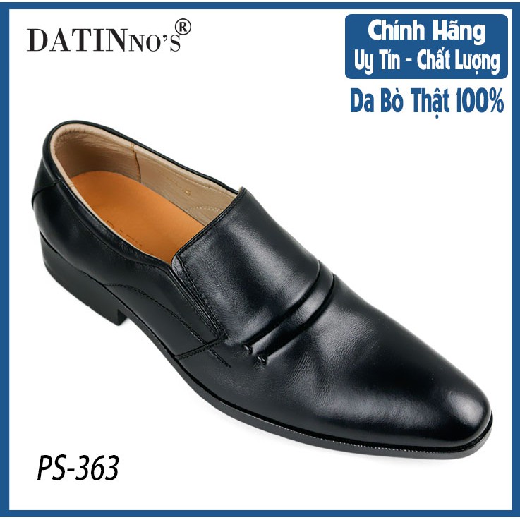 Giày Tây Nam Công Sở Da Bò DATINNOS (Đen) - PS363