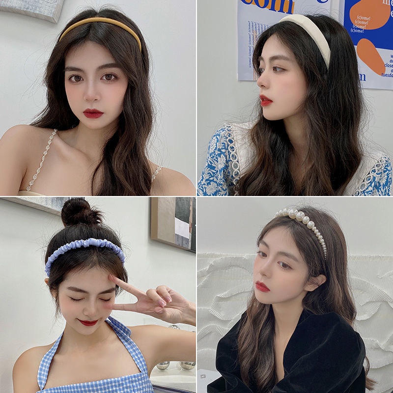 IF ME Cài tóc   vải lụa/ đính hạt ngọc trai giả thời trang Hàn Quốc dành cho nữ