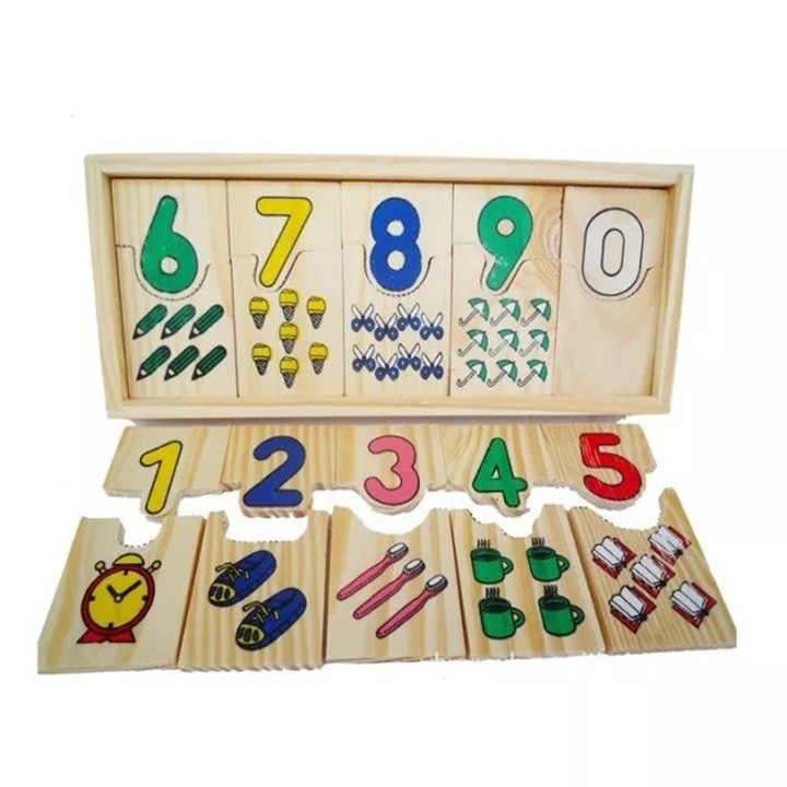 Đồ chơi giáo dục - Ghép hình học số cho bé - DOZKIDZ