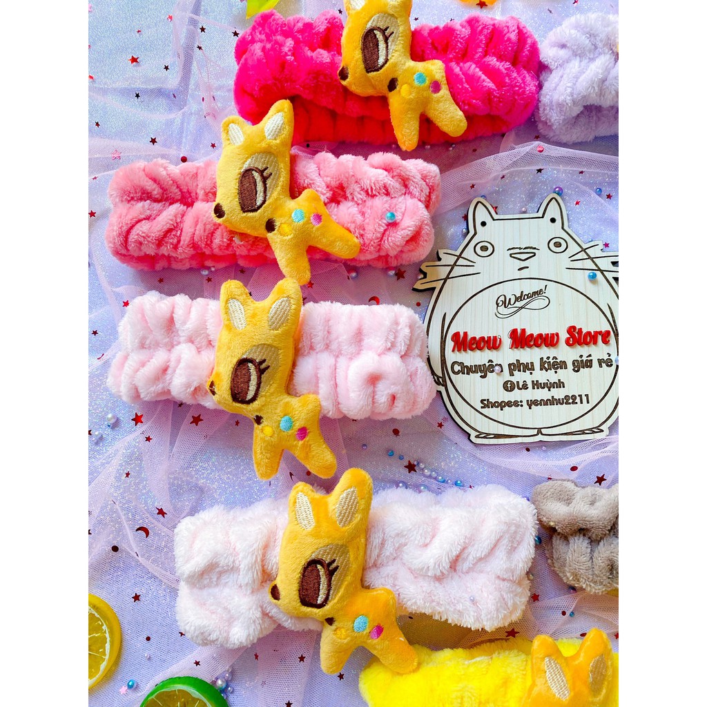 ❣️Ảnh+Video thật❣️Băng Đô Bờm Tóc Turban Hình Nai Xinh Xinh