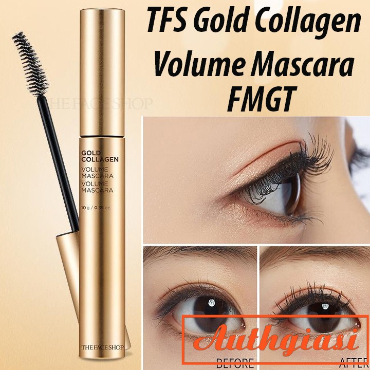 Mascara chuốt mi kiêm dưỡng mi TFS Gold Collagen Volume Mascara