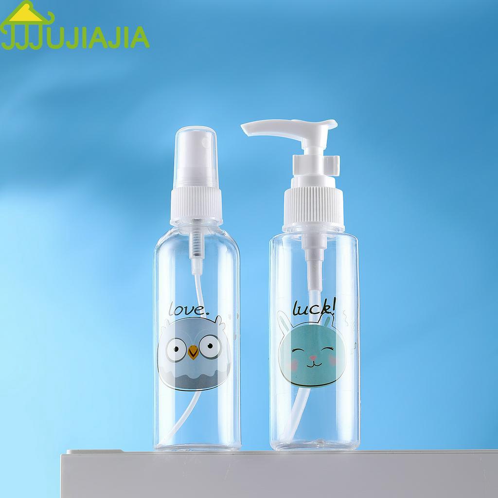Chai Nhựa Jujiajia Có Nắp Dùng Chiết Mỹ Phẩm Mang Đi Du Lịch Tiện Lợi