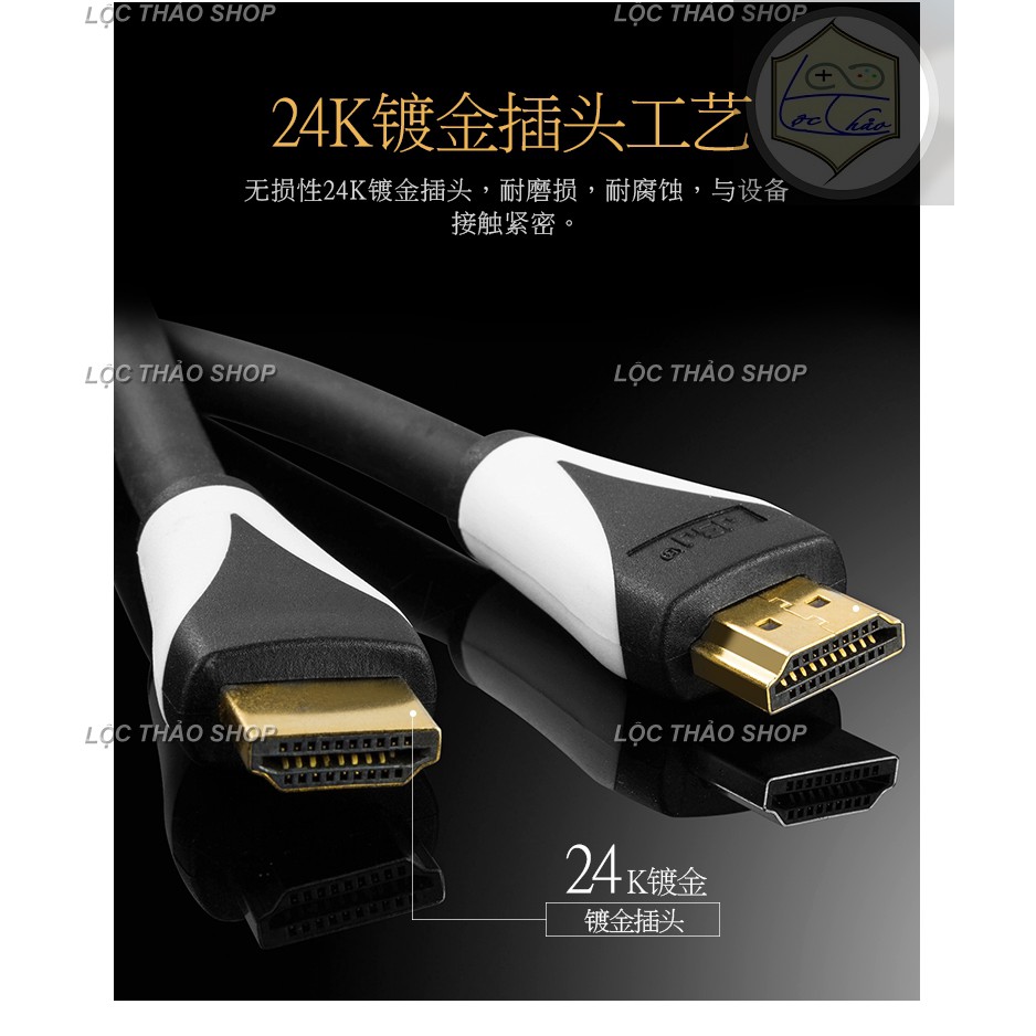 [Mã ELFLASH5 giảm 20K đơn 50K] Cáp HDMI dài 10M 15M JSJ BH 1T hỗ trợ 3D, 4K, Ethernet cho hình ảnh siêu nét