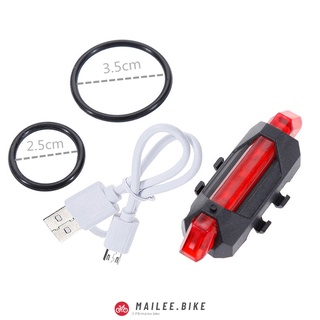 Đèn Led Hậu Xe Đạp Chống Nước Sạc Điện Usb 4 Chế Độ Sáng Báo Hiệu Nhấp Nháy An Toàn Ban Đêm