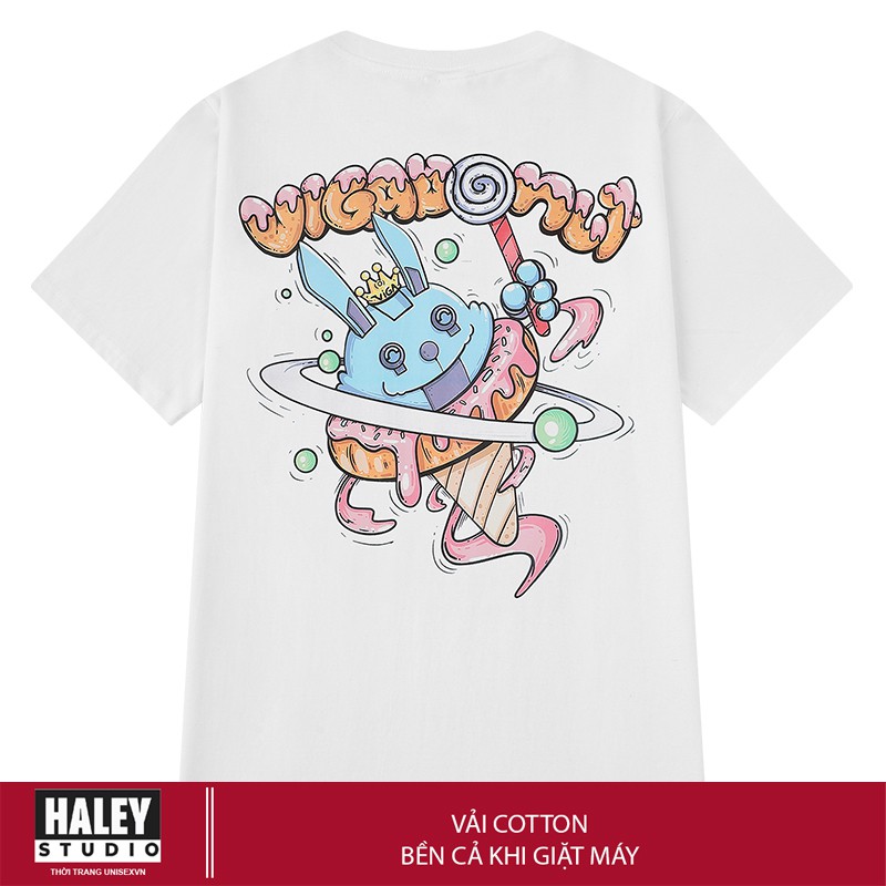 Áo Thun Viga Ice cream Unisex Tay Lỡ Form Rộng Nam Nữ phong cách Hàn Quốc TN472 Haley Bad rabbits | WebRaoVat - webraovat.net.vn